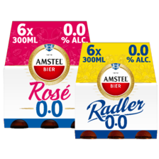 Amstel radler of rosé bier